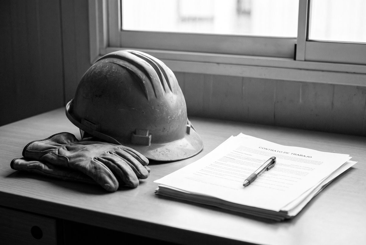 Casco de obra y contrato de trabajo