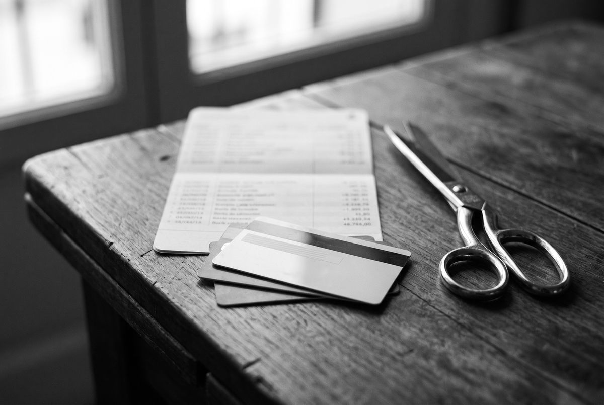 Tarjetas de crédito revolving sobre un extracto bancario